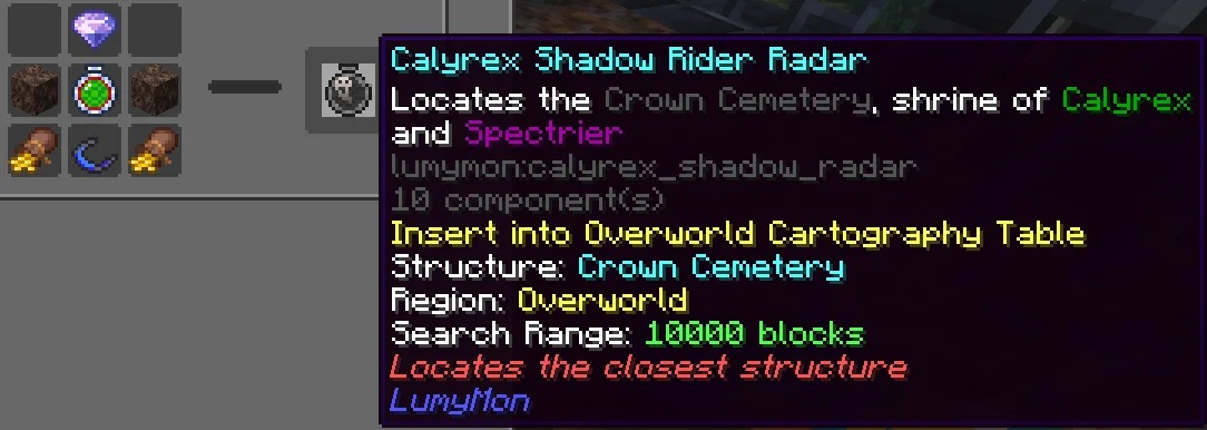 Craft the Calyrex Shadow Rider Radar - Image 1