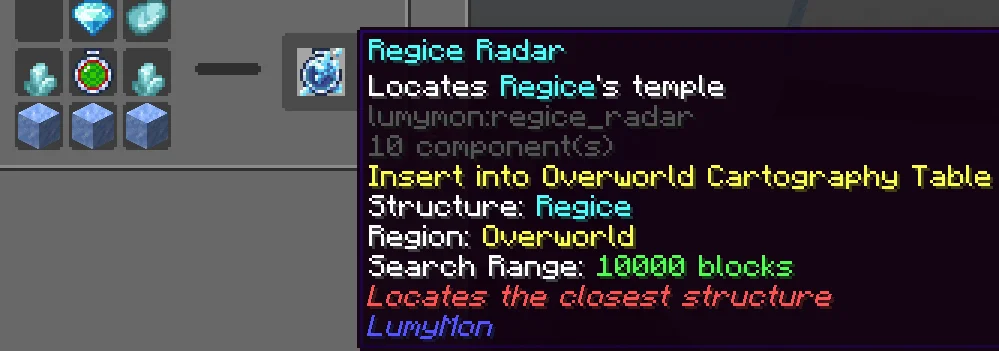 Craft the Regice Radar - Image 1