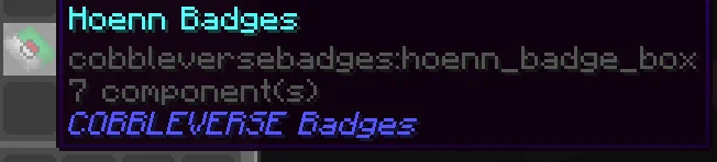 Petra - Hoenn Badge Box item tooltip