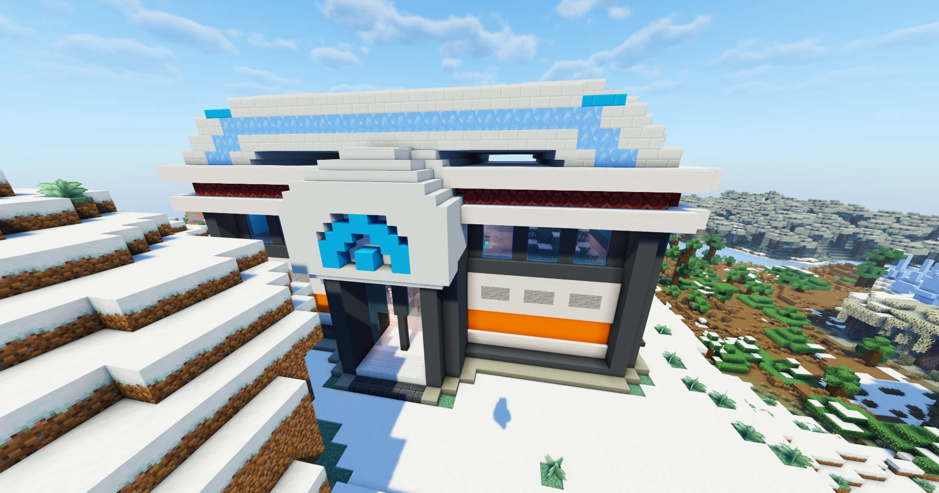 Bianca - Bianca's snow-covered gym exterior