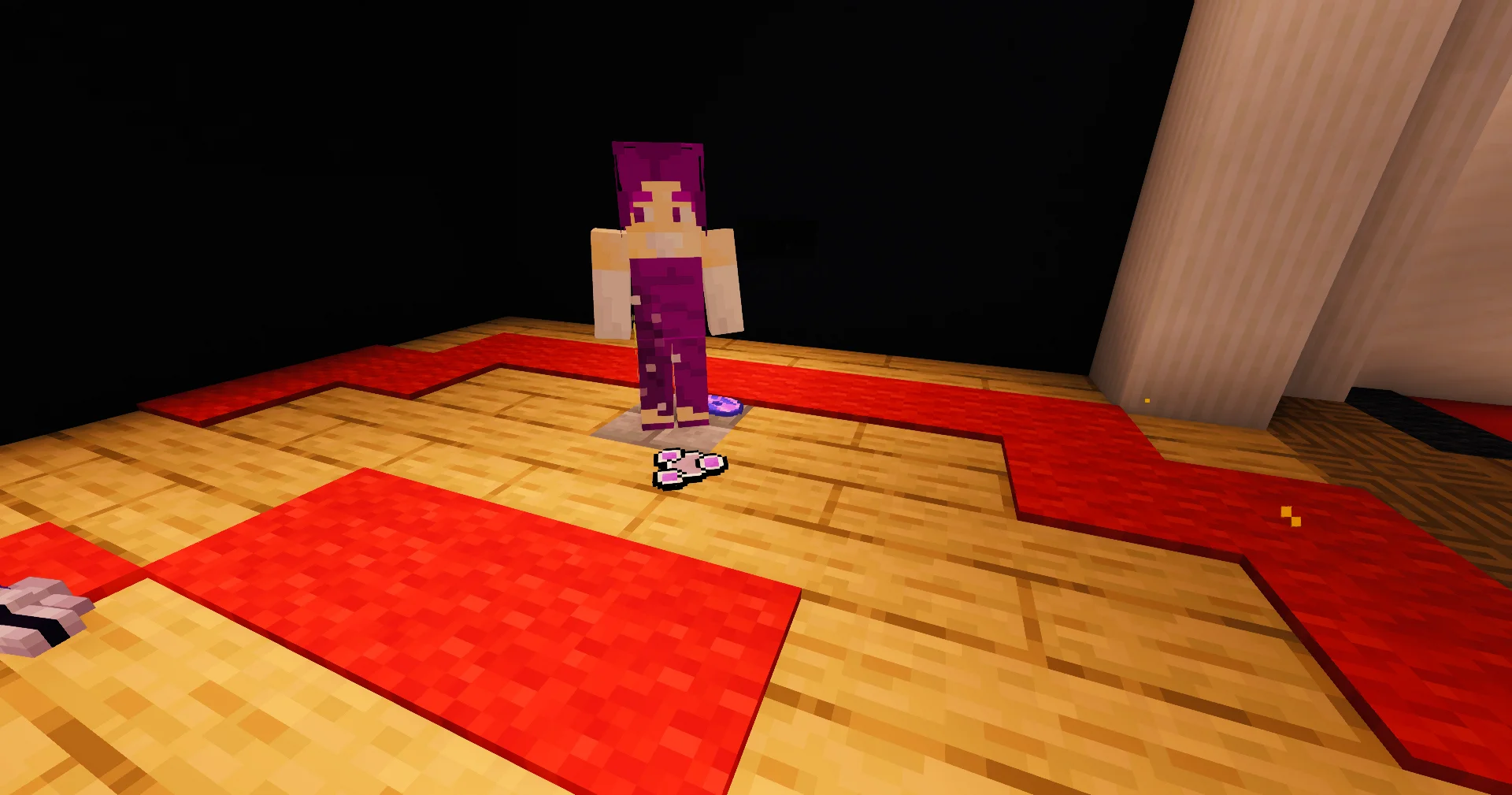 Fannie - Fannie standing beside her dropped battle rewards