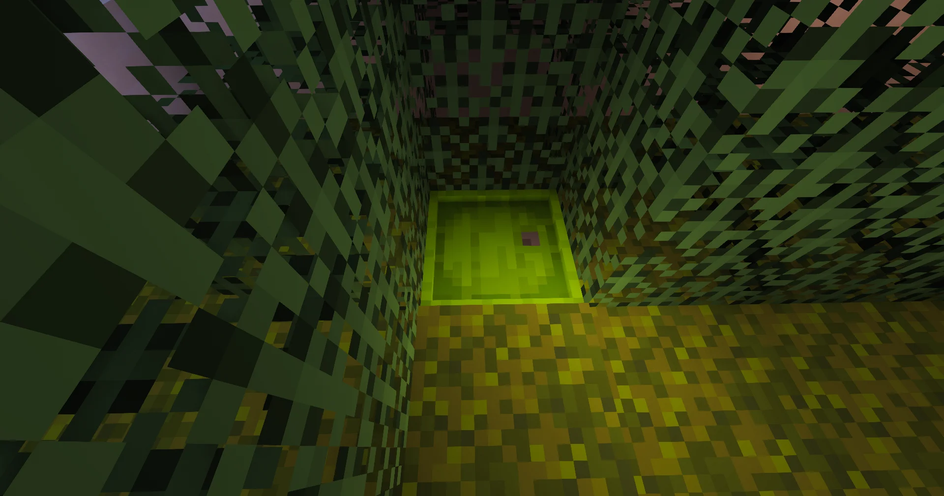 Gardenia - Green route marker embedded in the maze floor