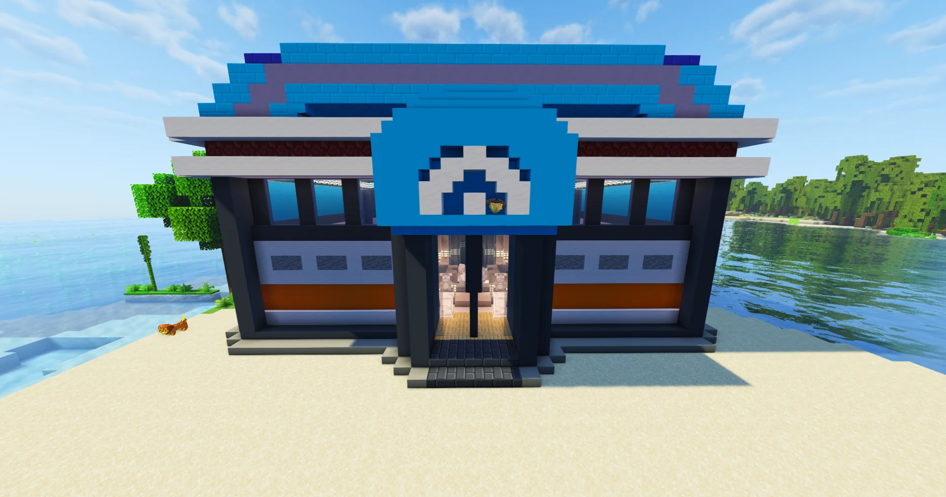 Omar - Omar's gym exterior on a sandy beach
