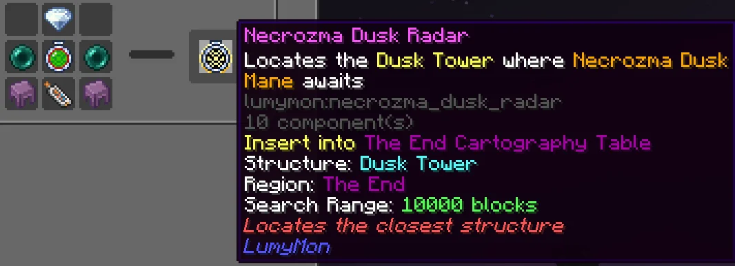 Craft the Necrozma Dusk Radar - Image 1