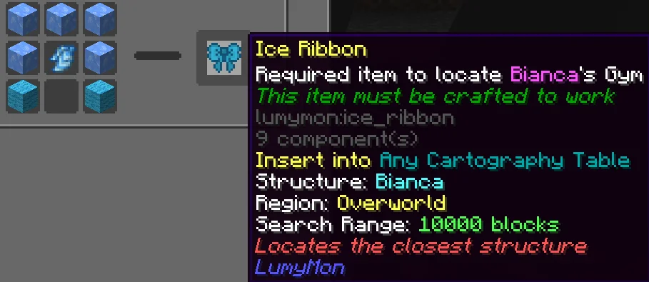 Bianca - Ice Ribbon crafting recipe