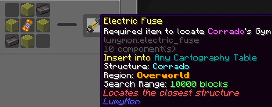 Corrado - Electric Fuse crafting recipe