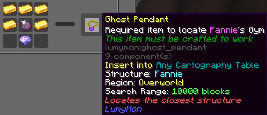 Fannie - Ghost Pendant crafting recipe